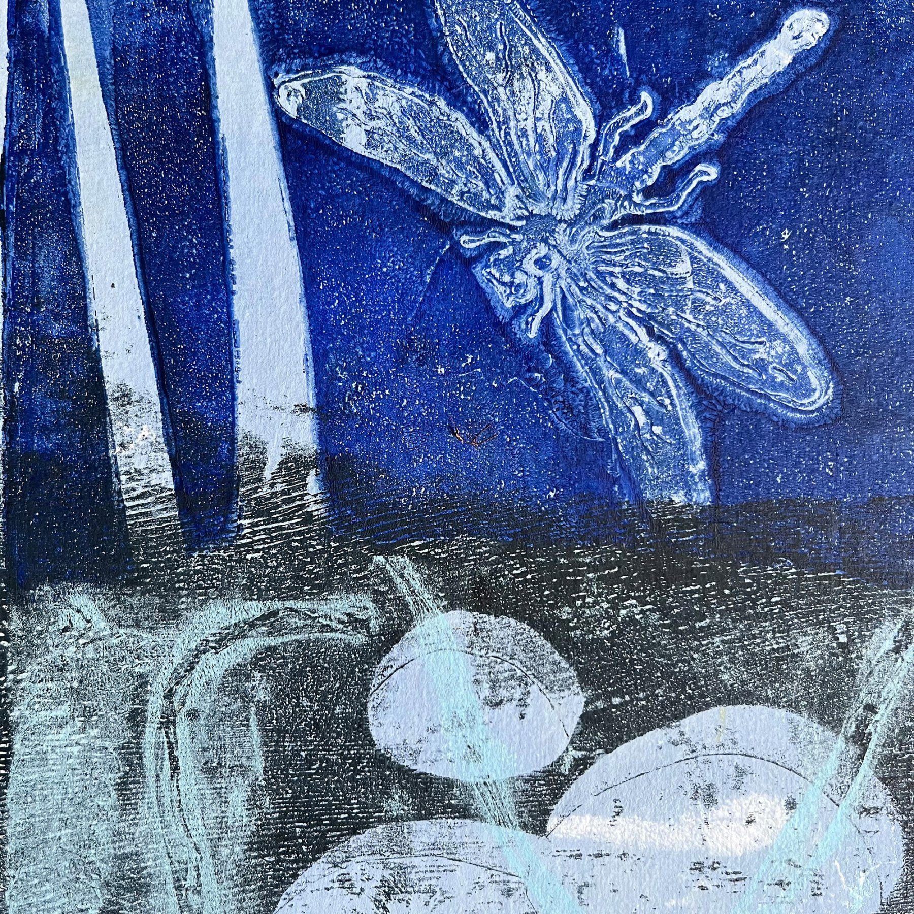 Geli Print Libelle blau