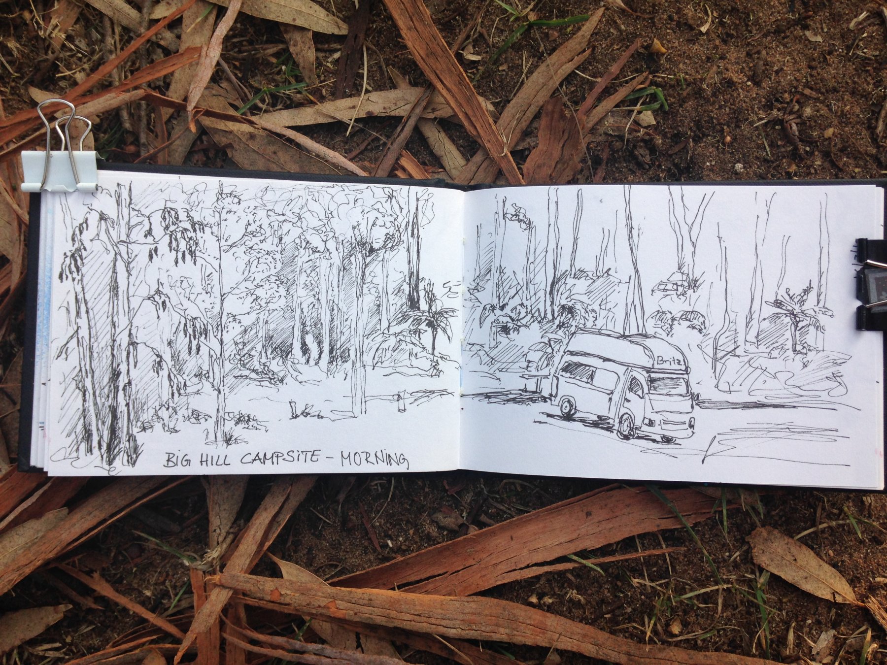 Morgens auf dem Campingplatz 