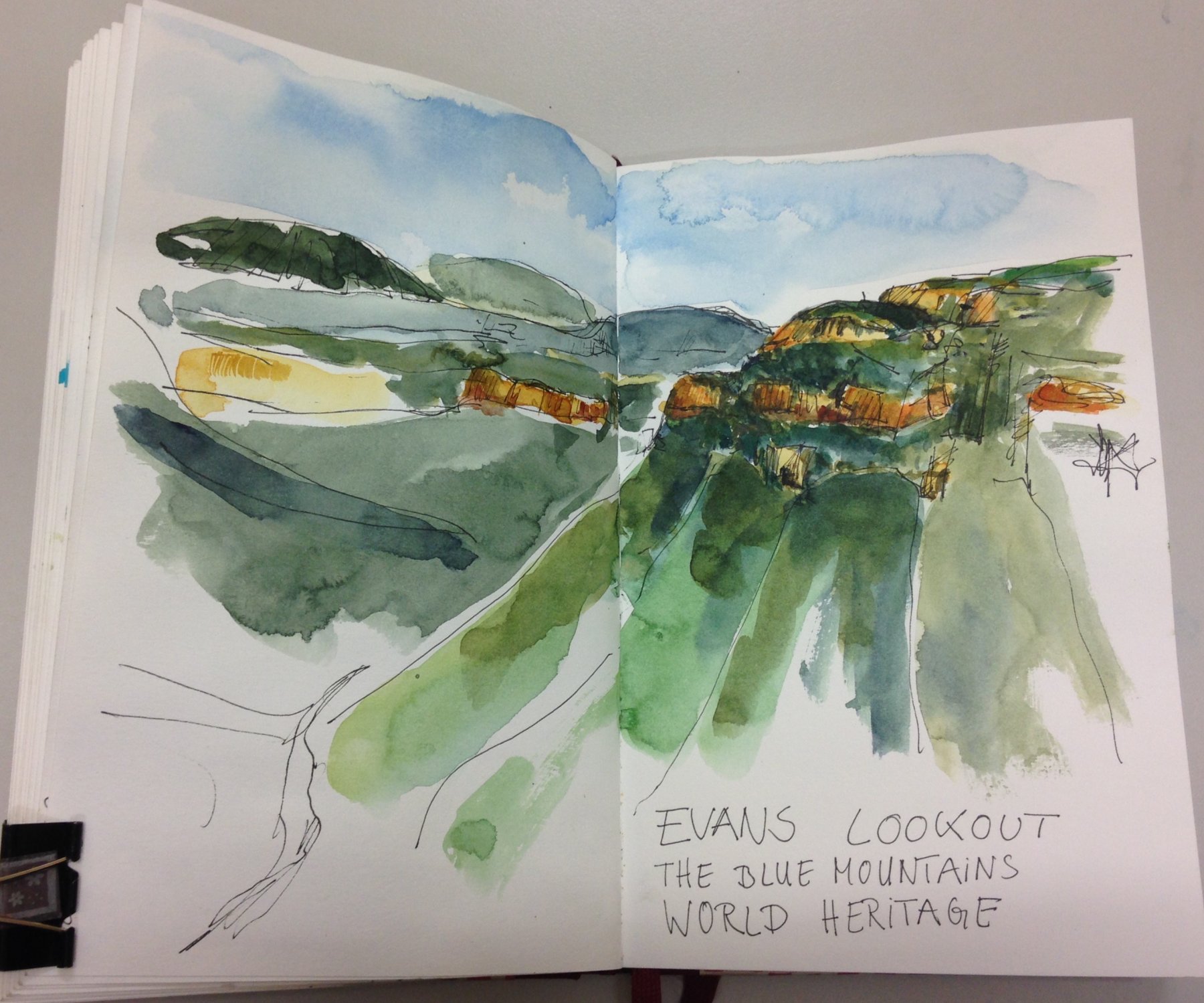 Sandsteinmassiv in den Blue Mountains- Evans Lookout 