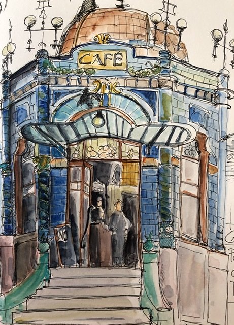 Café im Jugendstil Pavillon 