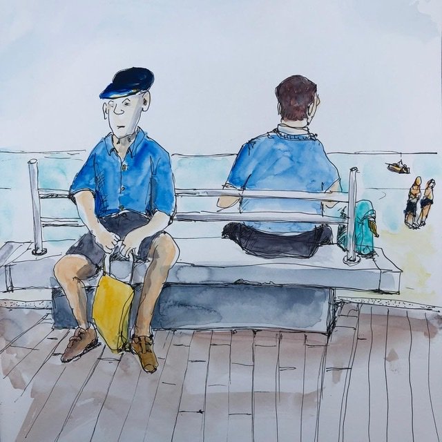 Bänke laden ein zum schauen 