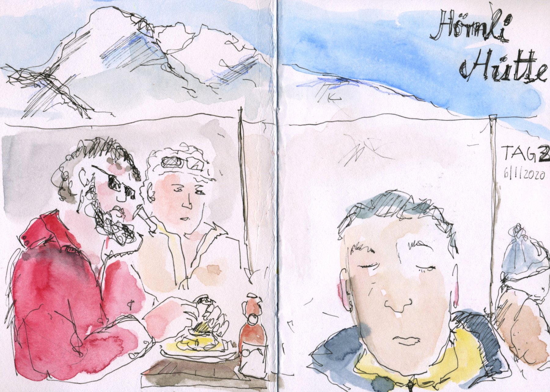 Tag 2 Hörnli Hütte mit Horst