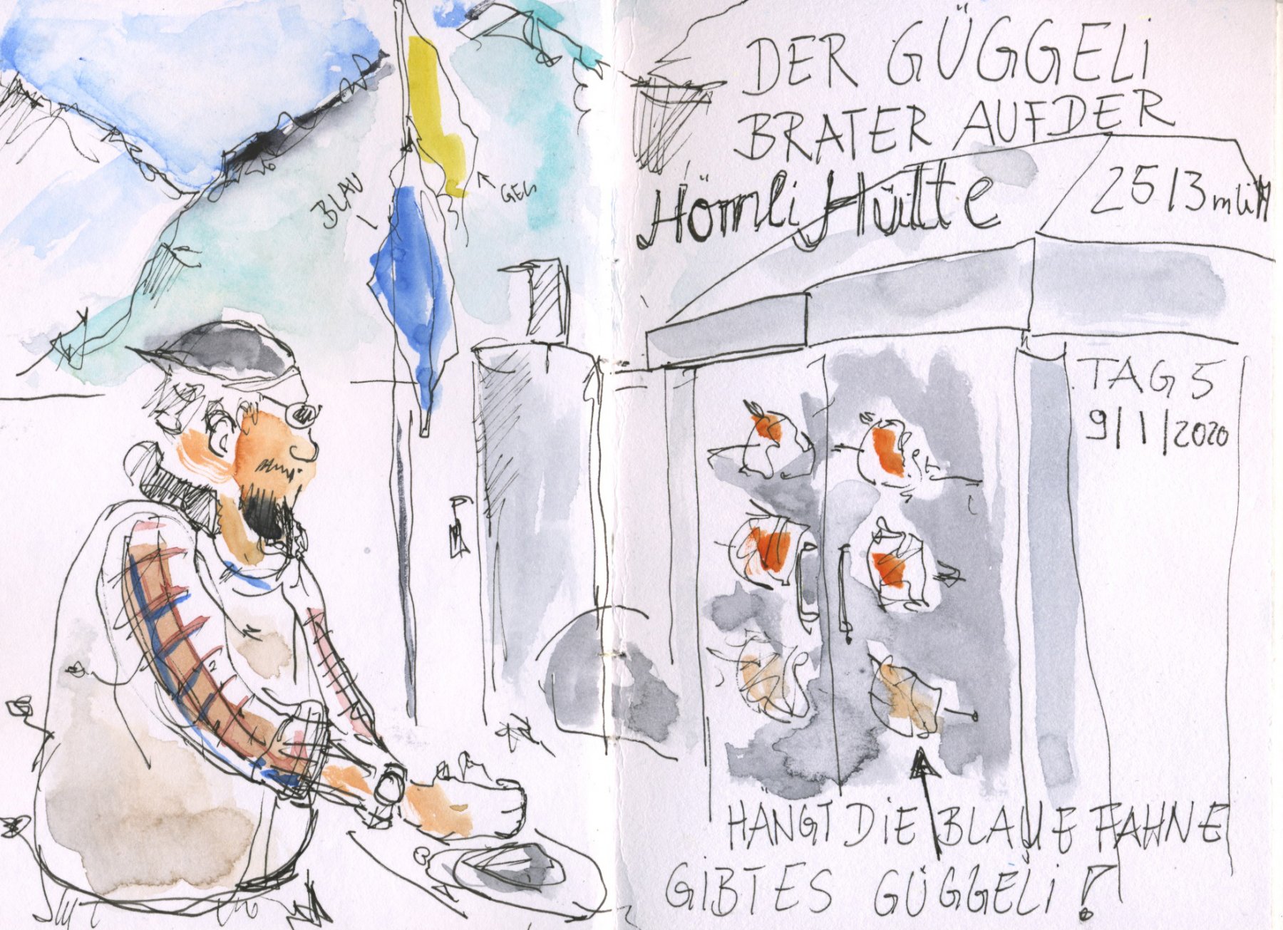 Tag 5 Hörnli Hütte mit Güggeli