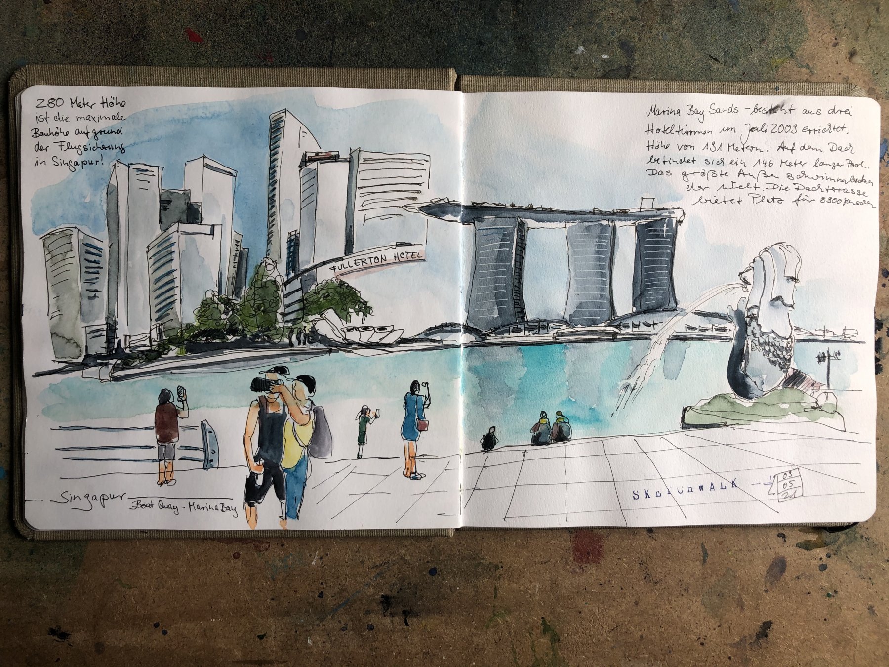 Collage Singapur - Boat Quay 09.05.21