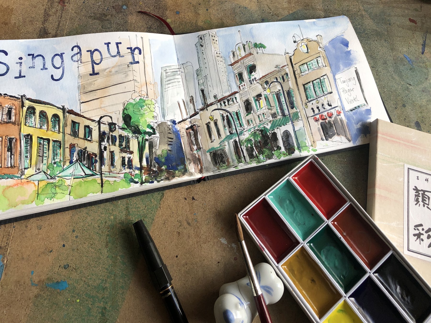 Doppelseite Tanjong Pagar - Singapur 11.04.21