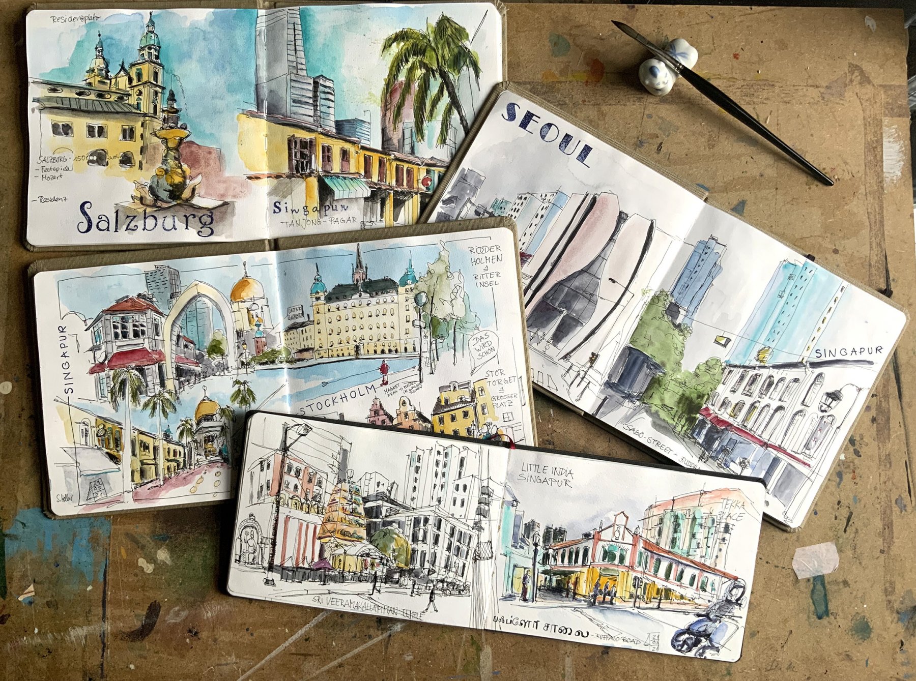 Das arabische Viertel in Singapur und Exkursionen nach Seoul, Stockholm und Salzburg