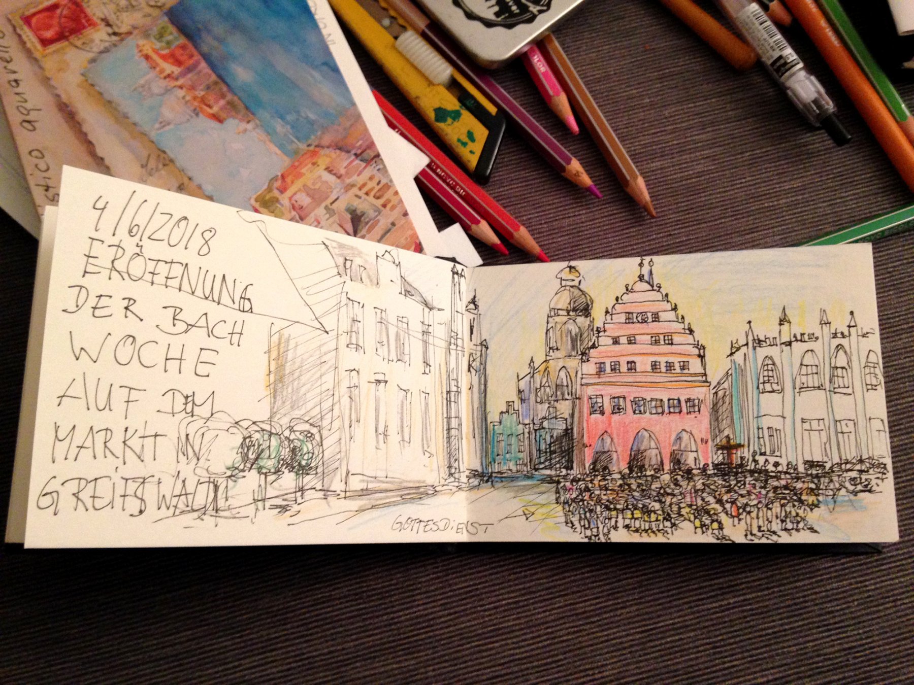 15 Usedom, Greifswald Skizzenbuch