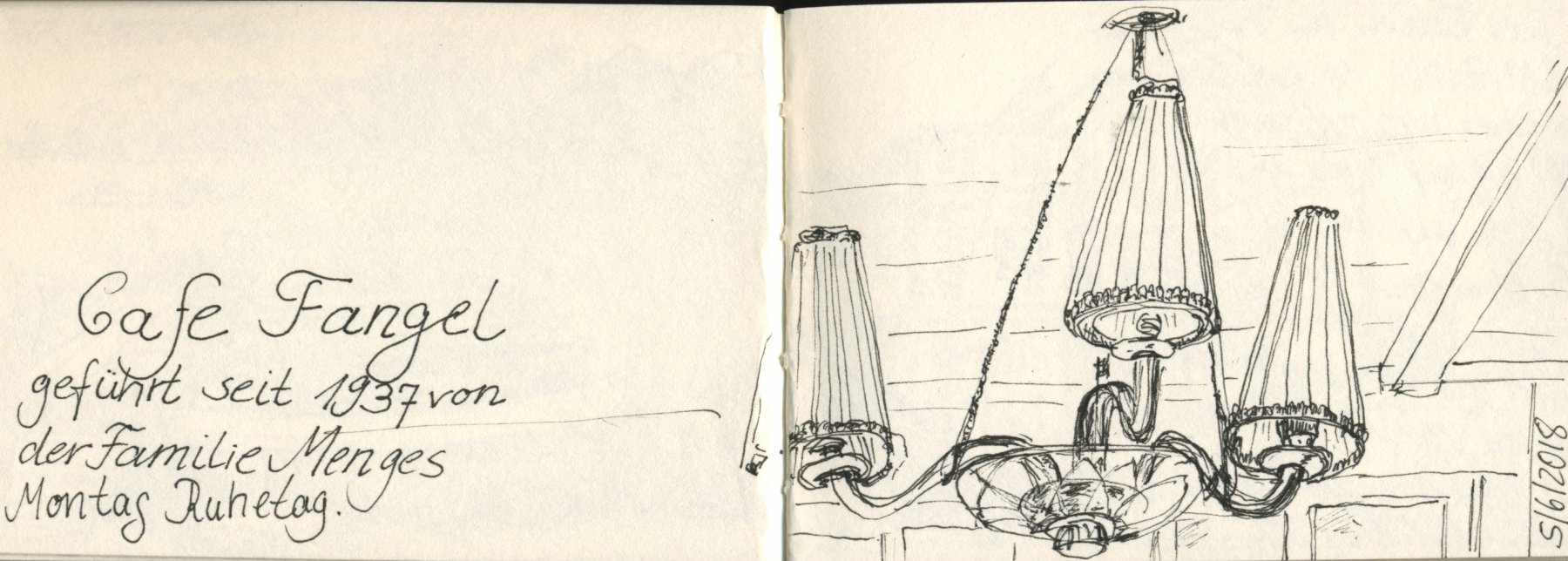 23 Usedom, Lampen im Café Fangel