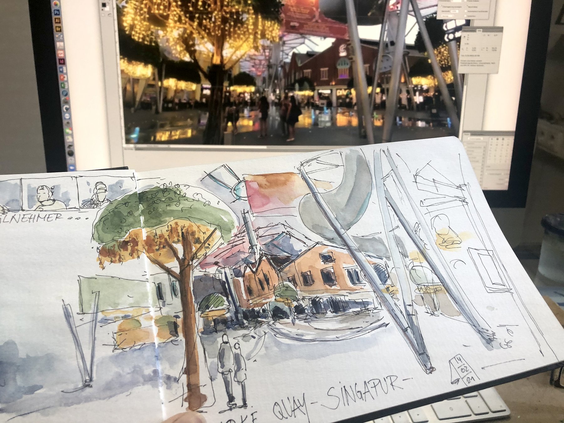 Farblich abstimmen am Bildschirm