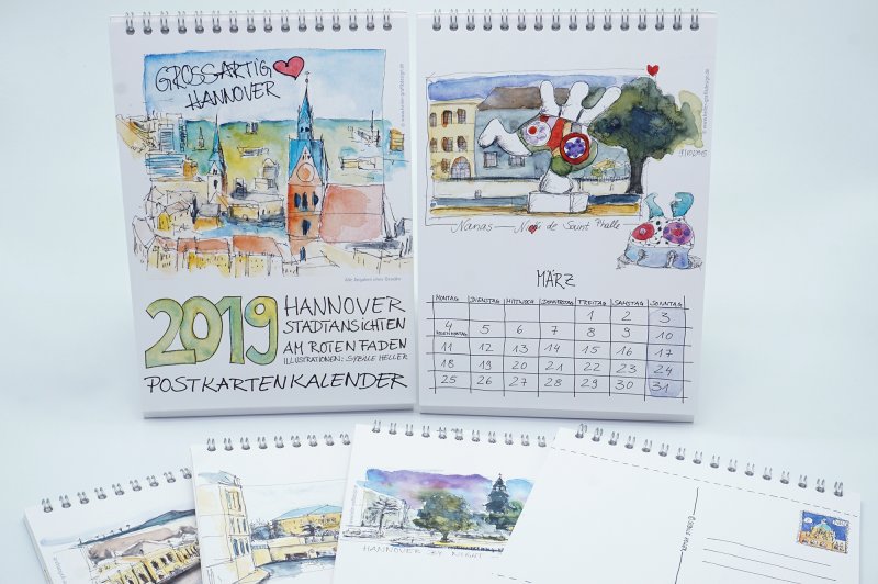 Tischkalender mit handgeschriebenem Kalendarium