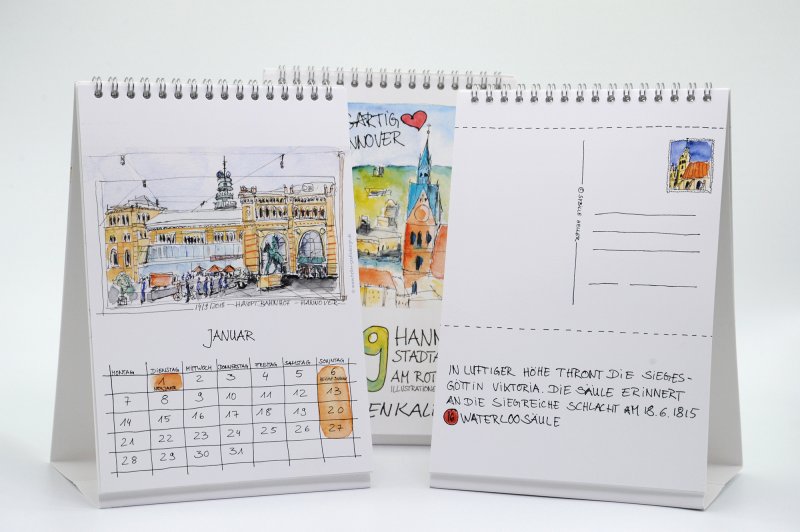 Tischkalender Hannover als Postkartenkalender