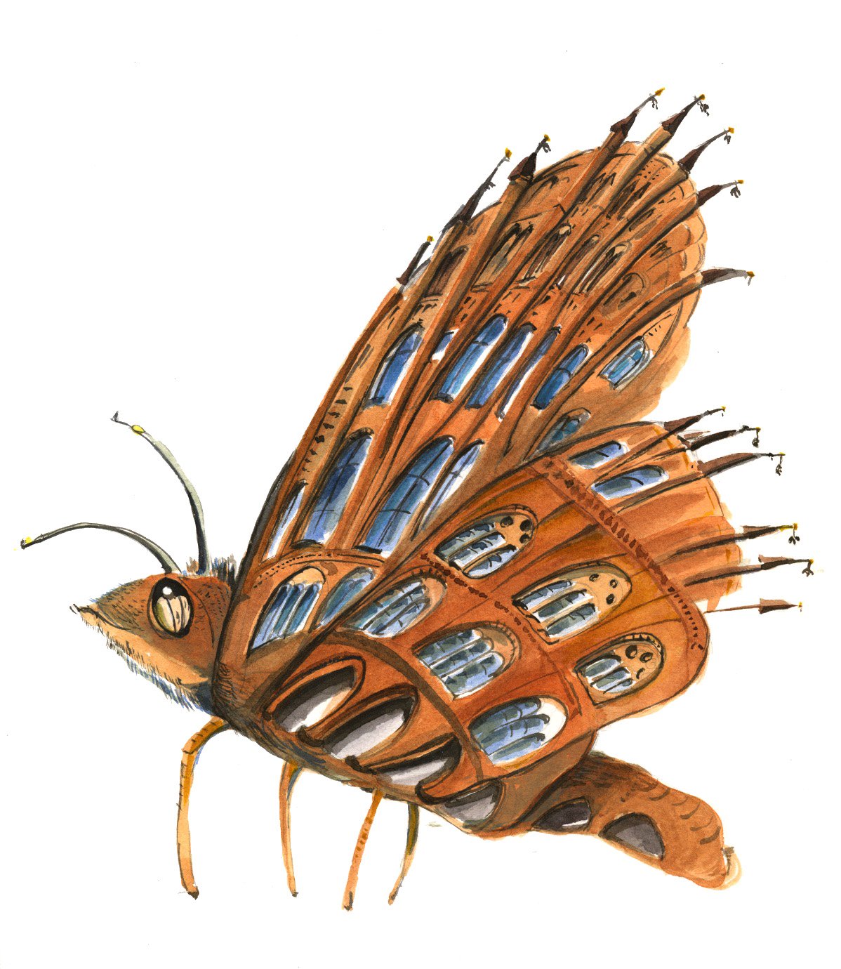 Das filigrane Alte Rathaus Hannover als Schmetterling