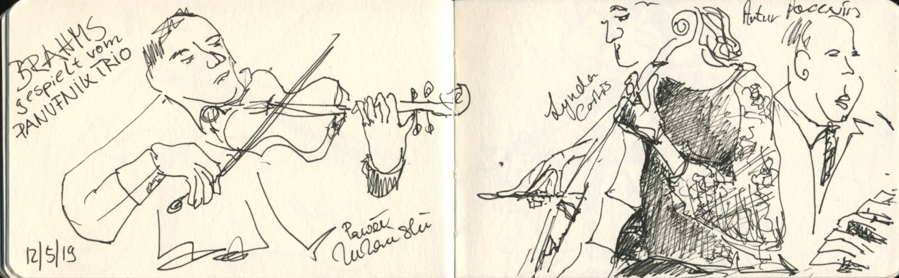 Panufnik Trio 3 - Brahms, Skizzenbuch, 12.5.2019