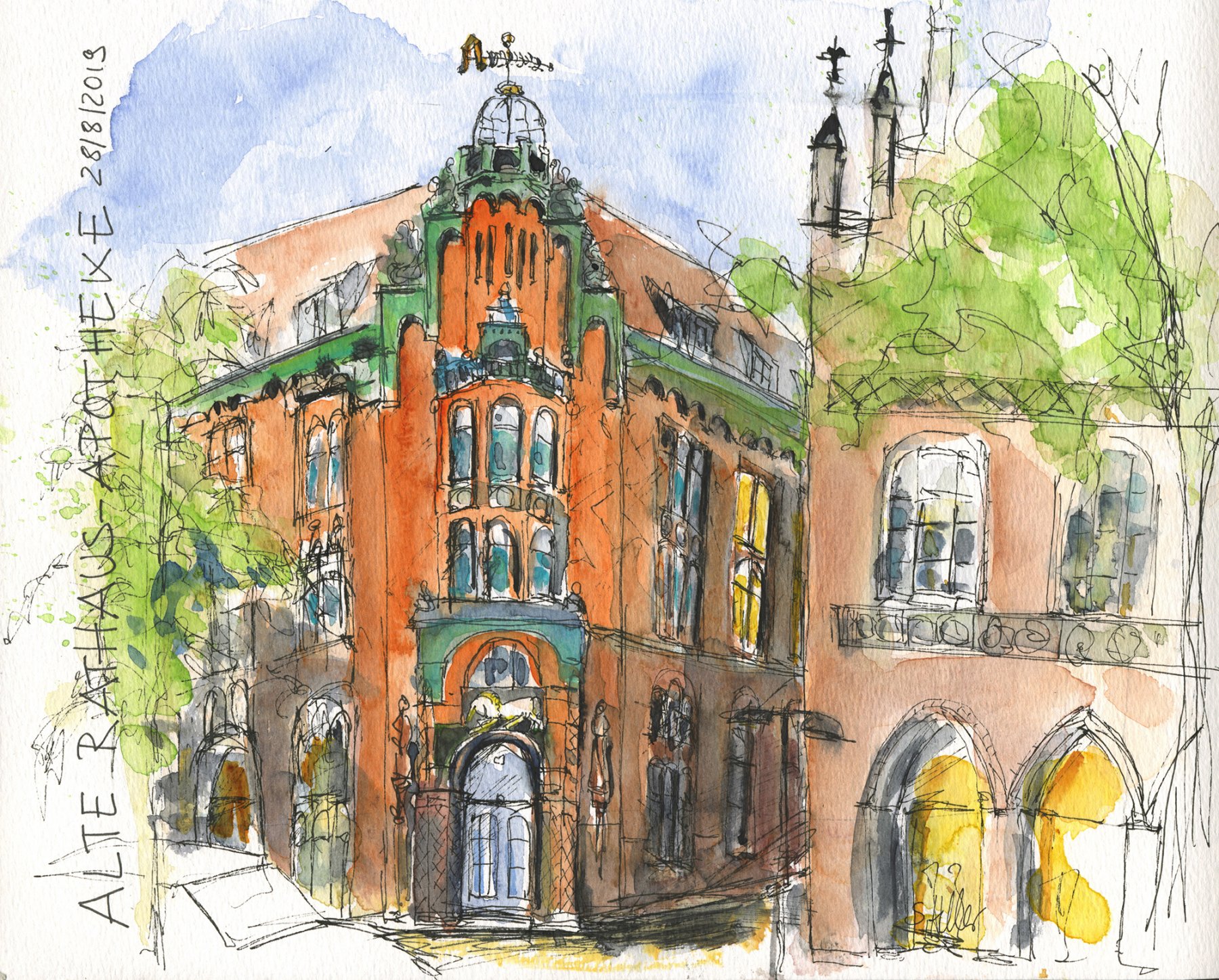 ©Alte Rathsapotheke, Canson, 32x24 cm