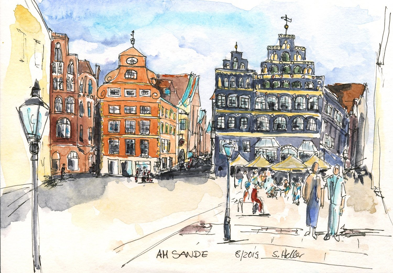 © Lüneburg - Am Sande, 20 x 15 cm