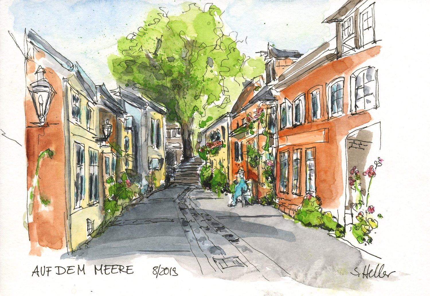 © Lüneburg - Auf dem Meere, 20 x 15 cm