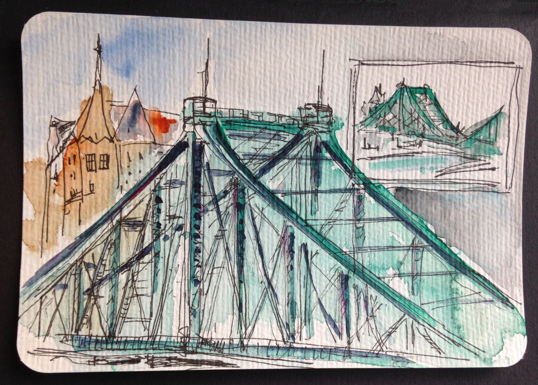 03 Blaue Wunder --- Postkarte verschickt2