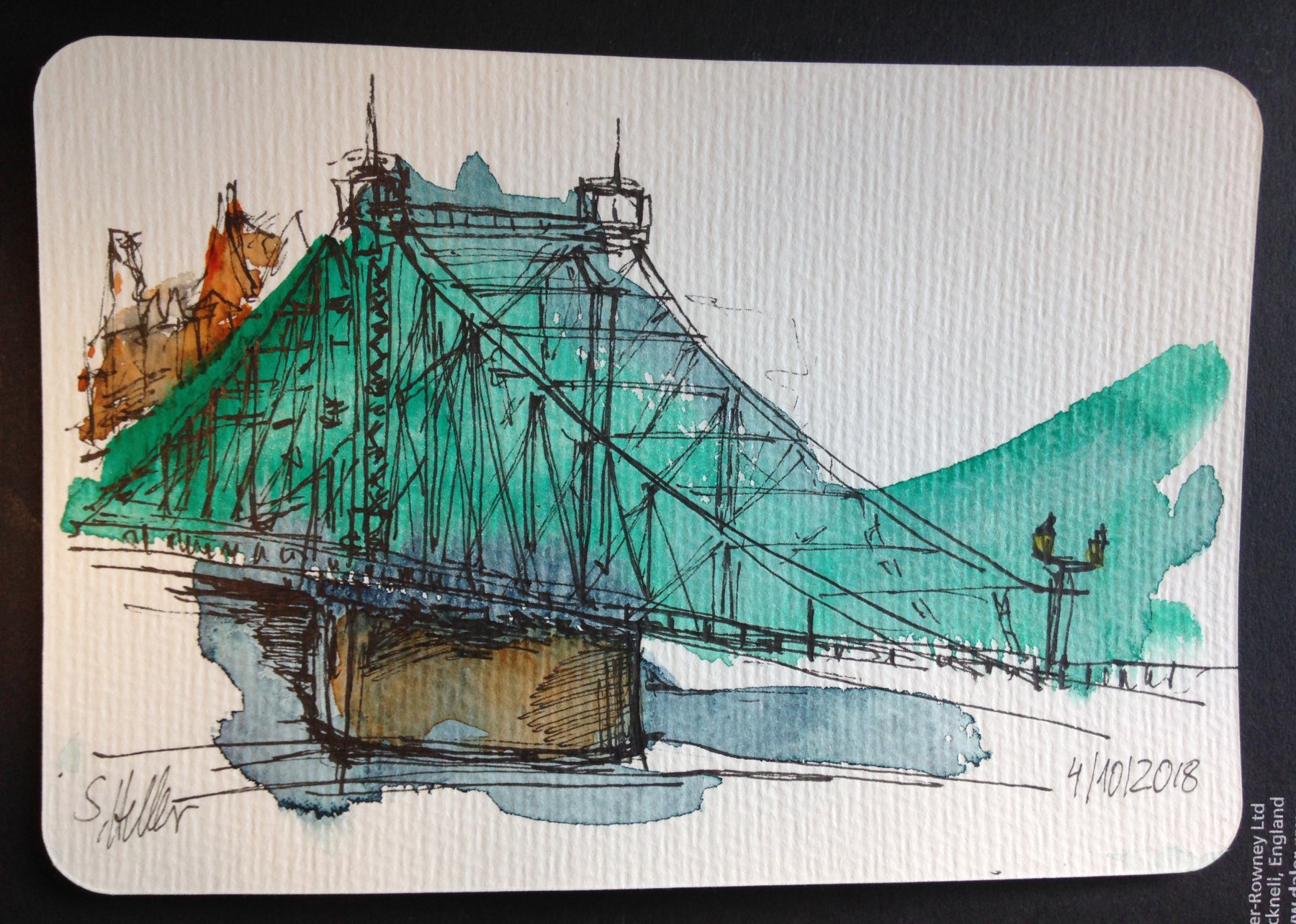 04 Blaue Wunder --- Postkarte verschickt