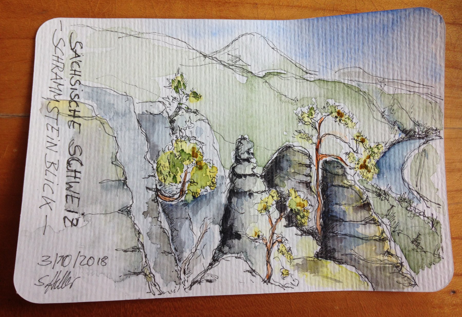 05 Sächsische Schweiz --- Postkarte verschickt