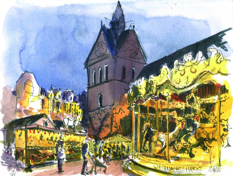 Weihnachtsmarkt Marktkirche 2021