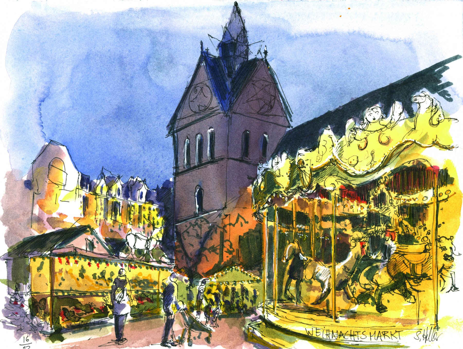 Weihnachtsmarkt Marktkirche 2021